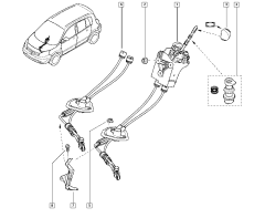 Cablu schimbător Original Renault Scenic Megane II 7701066651