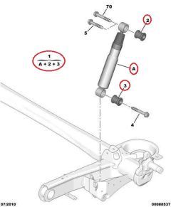 Amortizor Spate Original Jumpy Scudo Expert II III 9806036380