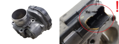 Supapă corp clapetă accelerație Citroen Peugeot 9673534480 1.6 HDI Delphi 3043