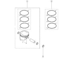 Inele de piston Original Renault 2.0 16v M4R 7701065053