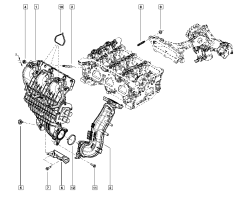 Garnitură, etanșare Nou Original Renault Nissan 1.4 8v 1403500Q0K