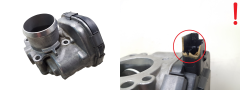 Supapă corp clapetă accelerație Citroen Peugeot 9673534480 1.6 HDI Delphi 2686