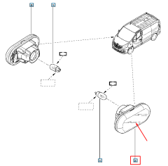 Semnalizator Stânga Nou Original 261658184R Renault