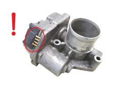 Supapă corp clapetă accelerație 7701062300 A2C53107575 Renault 1.9 2.5 DCI 1033