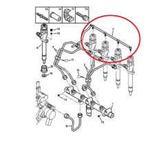 Țeavă combustibil Original Citroen Peugeot C5 406 2.2 HDI 15730Q