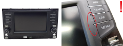 Afișaj radio Navi Volkswagen 3G0919605D A2C93427300 ABT Std2 Nav