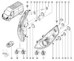 Capac de acoperire Față Original Master 3 Movano NV400 2602900Q0G