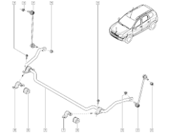 Bară Stabilizatoare Original Spate Dacia Duster 546111180R