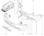 Capac de acoperire Față Original Trafic II Primastar Vivaro 7701066114