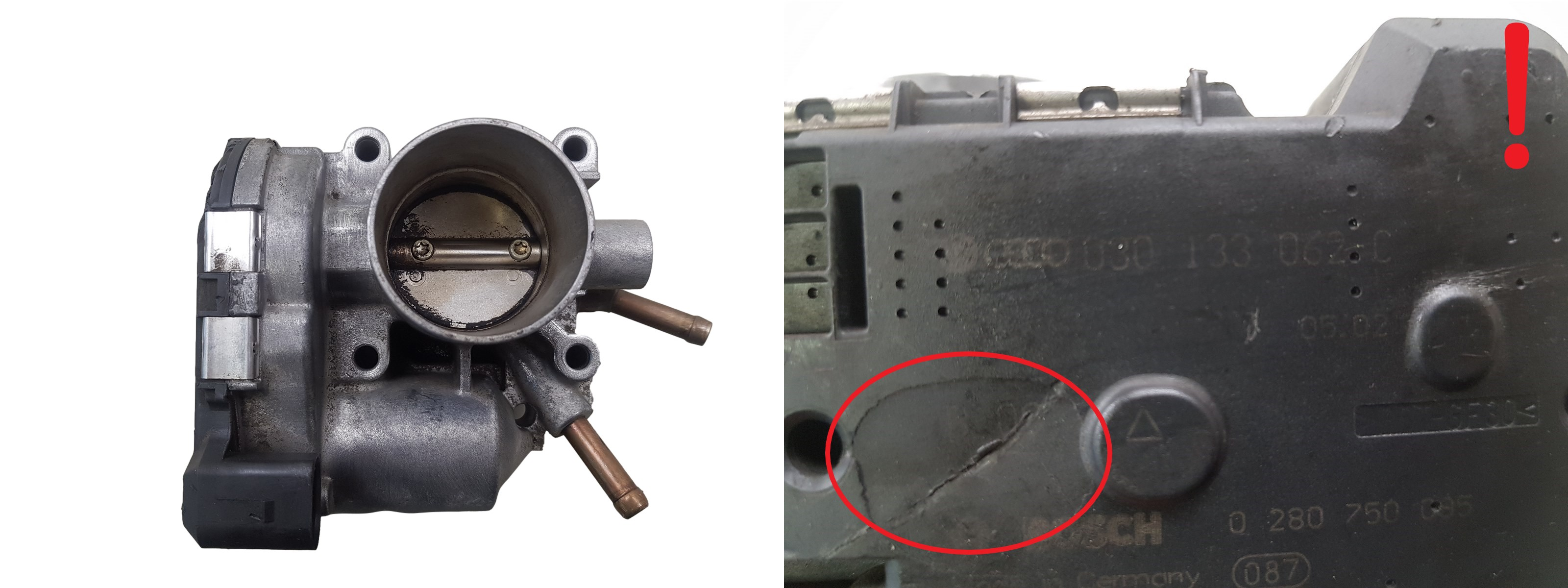 Supapă corp clapetă accelerație VWAG 030133062C 0280750095 1433 main product photo
