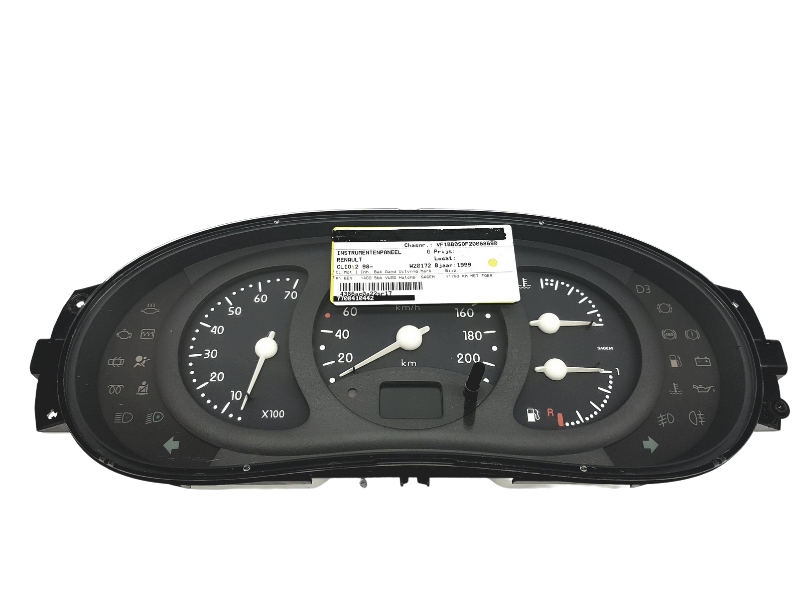 Turometru Renault Clio 2 7700410442 G 49306 main product photo