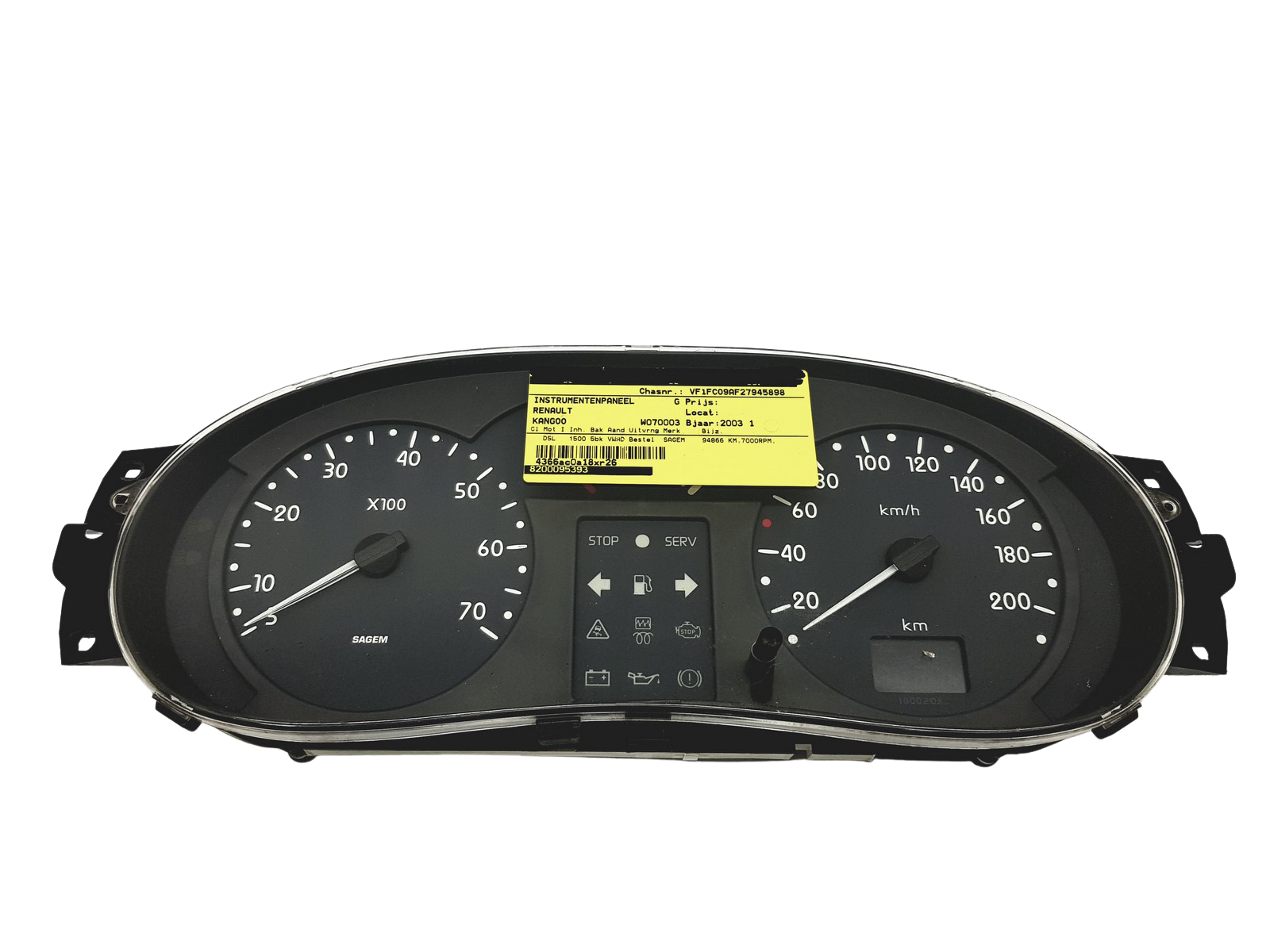 Vitezometru Renault Kangoo 1 8200095393 A 49433 main product photo