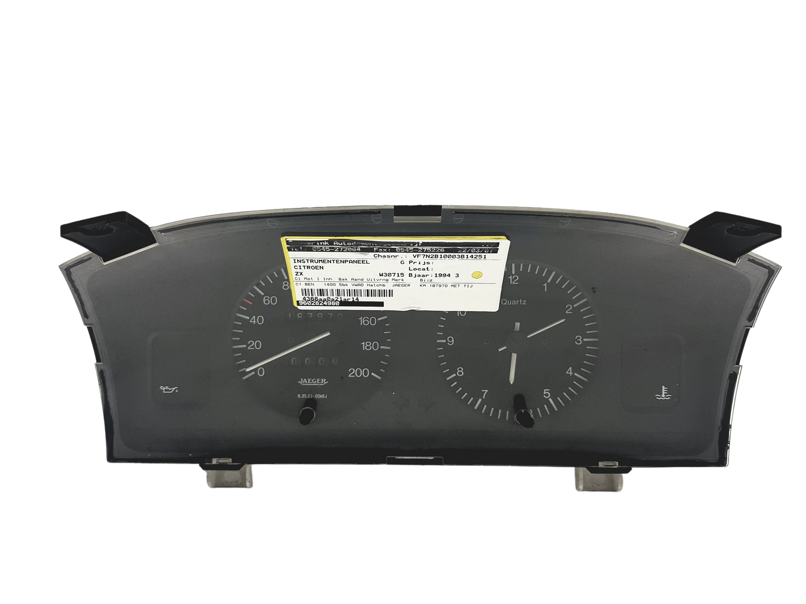 Vitezometru Citroen ZX 9602824980 49222 main product photo