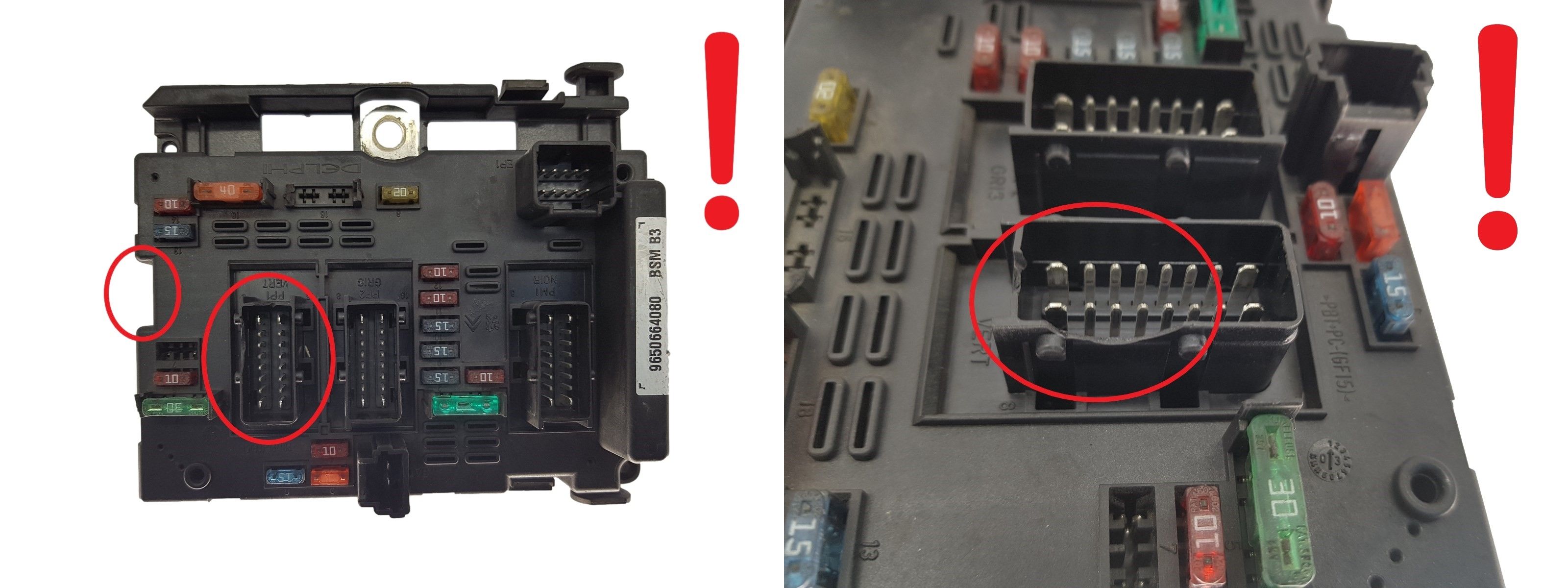 Unitate Control BSM B3 9650664080 PSA Delphi 2291 main product photo