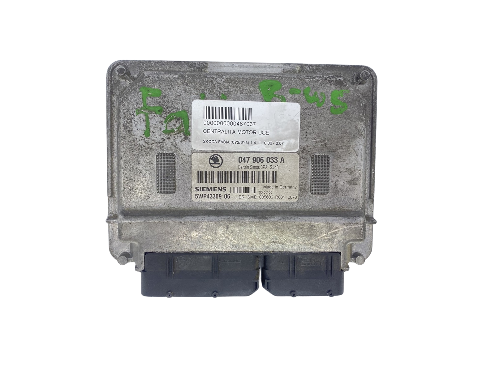 Unitate Control Skoda 047906033A 5WP43309 06 Siemens main product photo