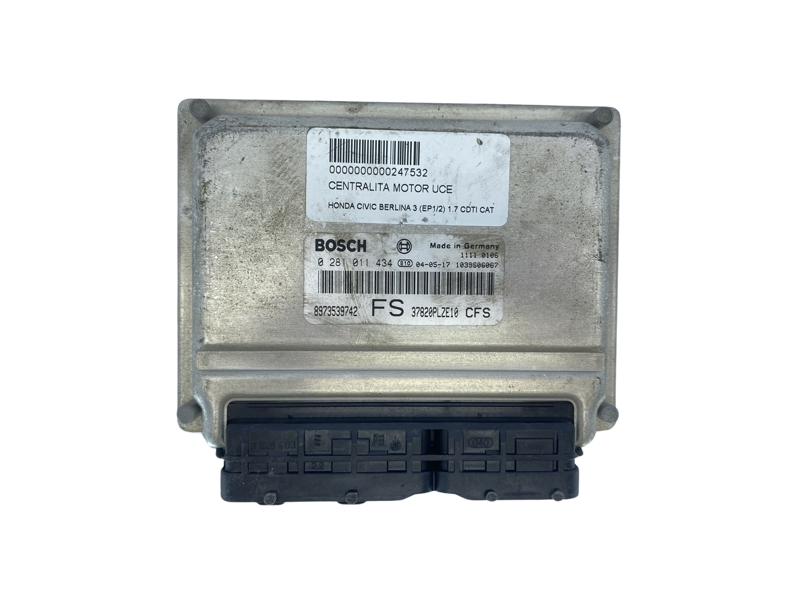 Unitate Control 0281011434 8973539742 37820PLZE10 Honda Bosch 63660 main product photo