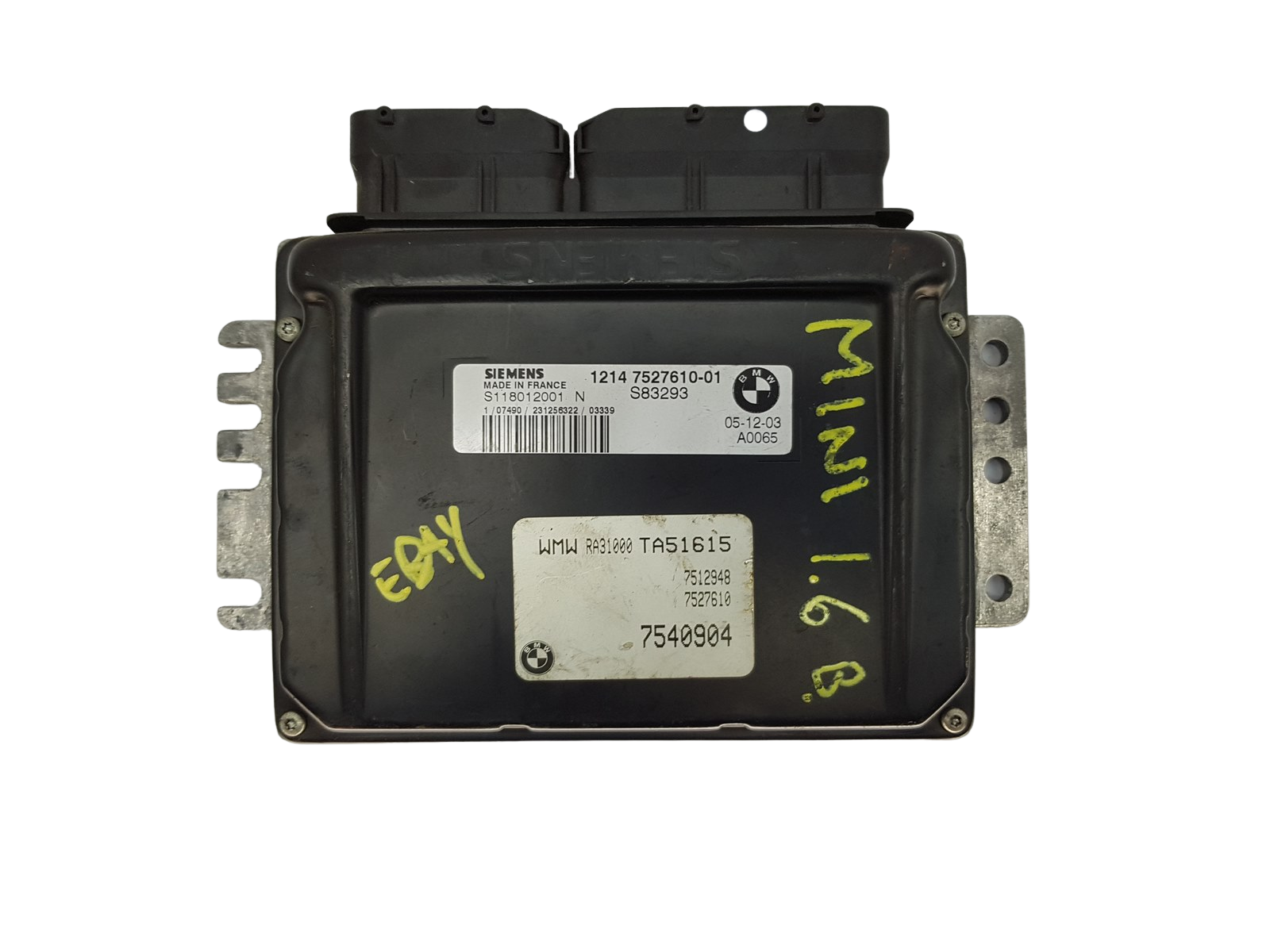 Unitate Control 12147527610-01 S118012001N Mini BMW Siemens 16332 main product photo
