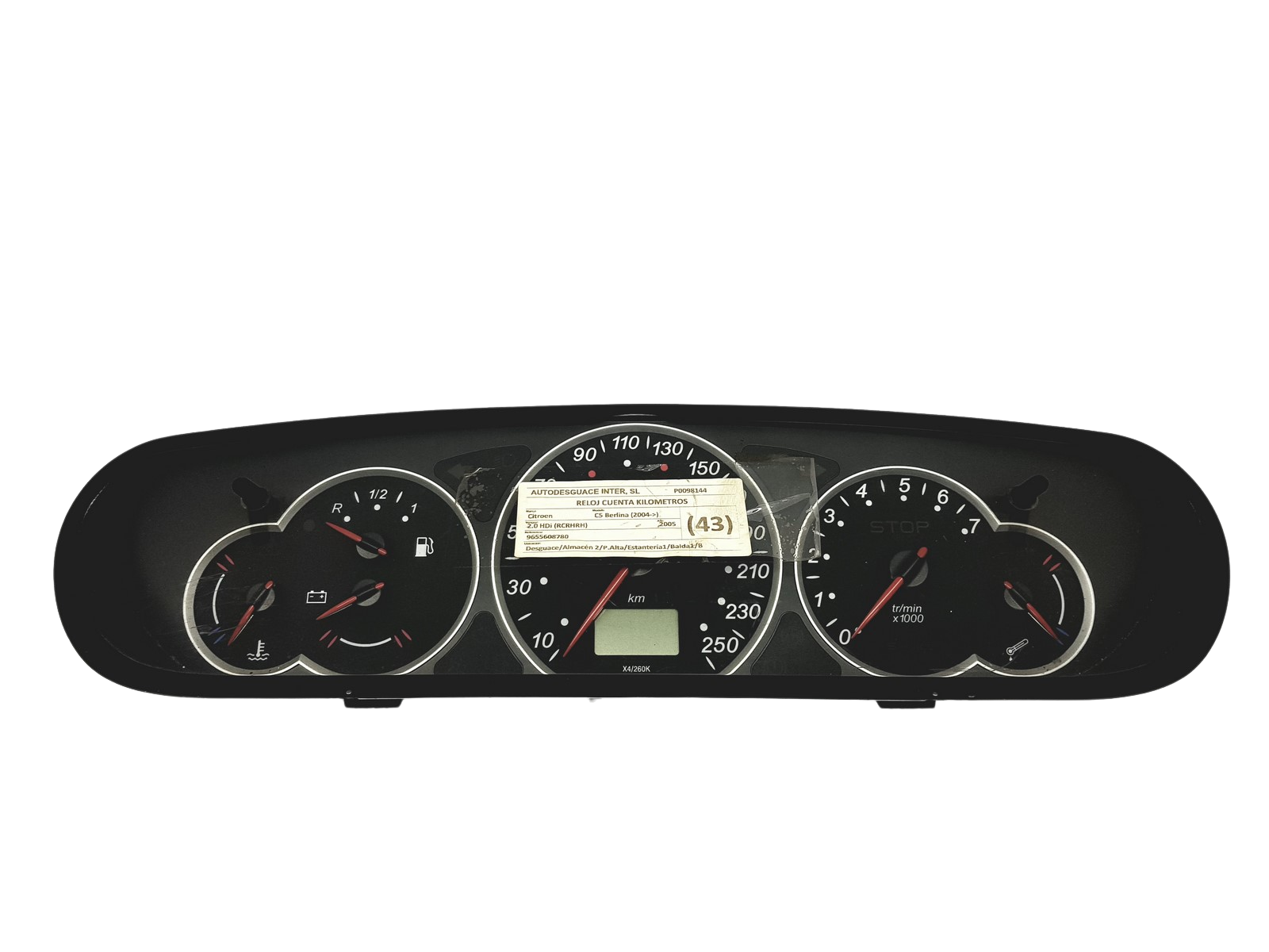 Turometru Citroen C5 Lift 9655608780 52836 main product photo